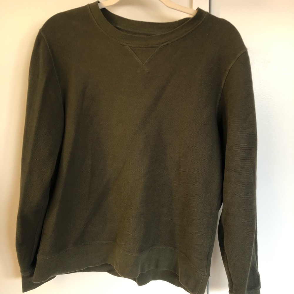 Green Everlane Crewneck